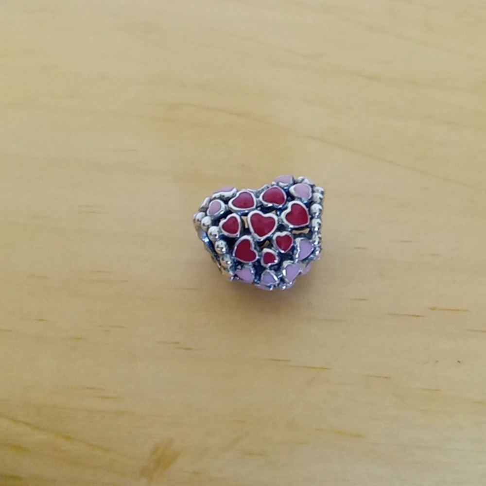 Pandora Enamel Heart Charm